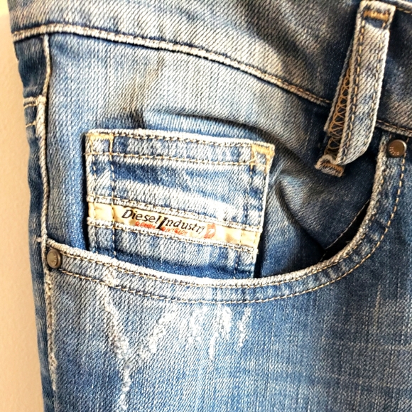 Diesel Louv Boot Fade Wash Stretch Slim Boot Cut Woman W 31 L 32 NWOT - Picture 6 of 13